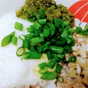 流水麺で楽々(^^)長芋・めかぶでスルスル麺♪